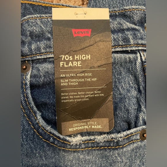 Levi’s 70’s high flare distressed jeans - Picture 6 of 13